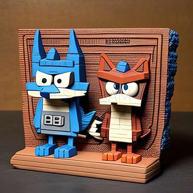 3D модель Регулярне шоу Mordecai and Rigby in 8 Bit Land game RELIE 854161ae a44c 4c7f ac27 67049bec9e21 04.jpg (STL)